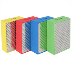 4pcs Diamond Hand Polishing Pad 60 100 200 400 Grinding Pad Glass Marble Con