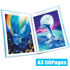 Data Organizer Painting Storage Book 60 Pages
