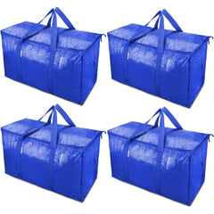 6pcs Extra Large Moving Bags with Zippers & Handles Heavy Duty Storage Tote