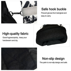 Winter Snow Warm Gloves Windproof Waterproof Thickened for Skiing
