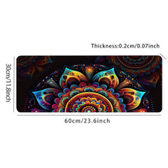 Colorful Flower Desk Mat Large Gaming Mouse Pad Office Keyboard Pad