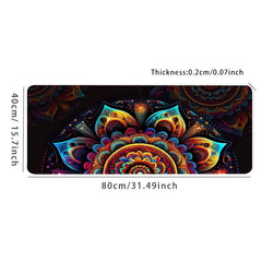 Colorful Flower Desk Mat Large Gaming Mouse Pad Office Keyboard Pad