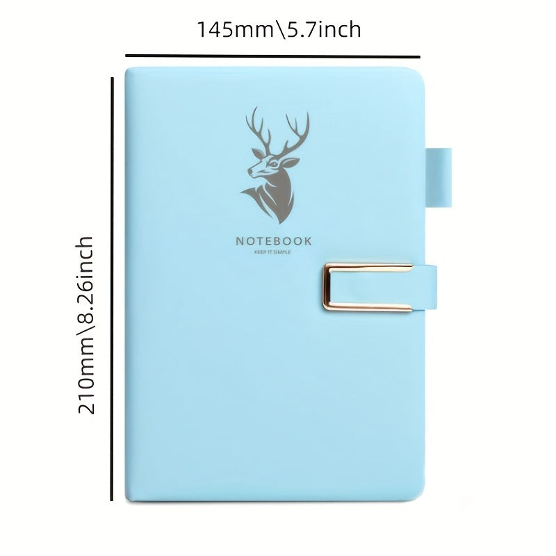 360 Page Faux Leather A5 Notebook for Home Office Study
