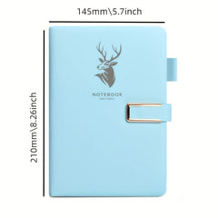 360 Page Faux Leather A5 Notebook for Home Office Study