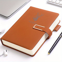 360 Page Faux Leather A5 Notebook for Home Office Study