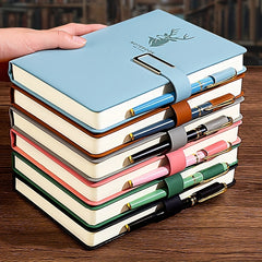 360 Page Faux Leather A5 Notebook for Home Office Study