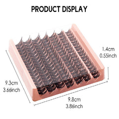 7 Rows Cluster Lashes DIY Segmented False Eyelashes Individual Cluster 8mm 16mm