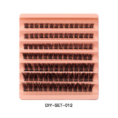 7 Rows Cluster Lashes DIY Segmented False Eyelashes Individual Cluster 8mm 16mm
