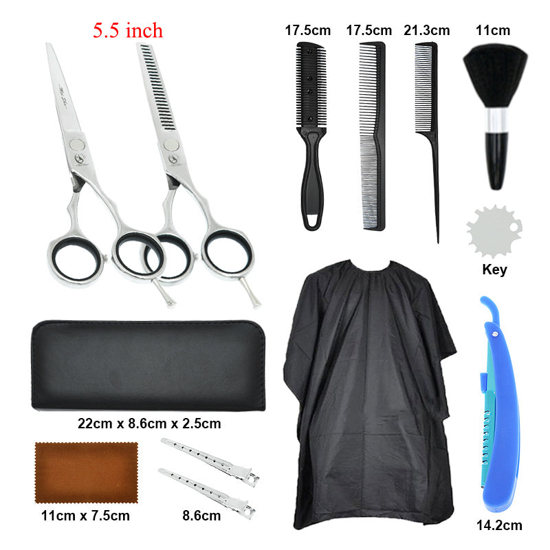 13Pcs Set Hairdressing Scissors Salon Hair Cutting Thinning Shears Tools