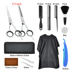 13Pcs Set Hairdressing Scissors Salon Hair Cutting Thinning Shears Tools