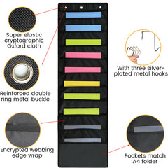 10 Layer Over The Door Hanging Files Storage Bag Space Saving Organization