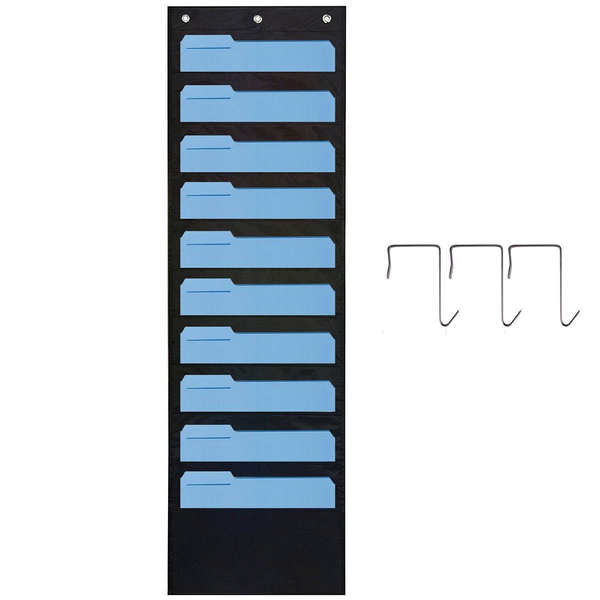10 Layer Over The Door Hanging Files Storage Bag Space Saving Organization