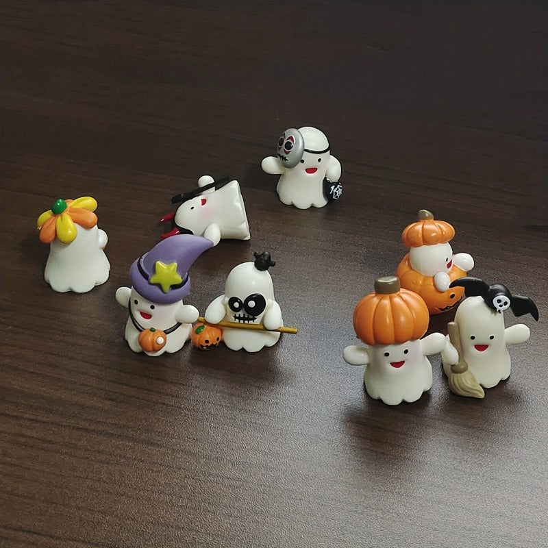 8pcs Halloween Small Ornaments Decorations Holiday Party Small Dolls Toys