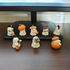 8pcs Halloween Small Ornaments Decorations Holiday Party Small Dolls Toys