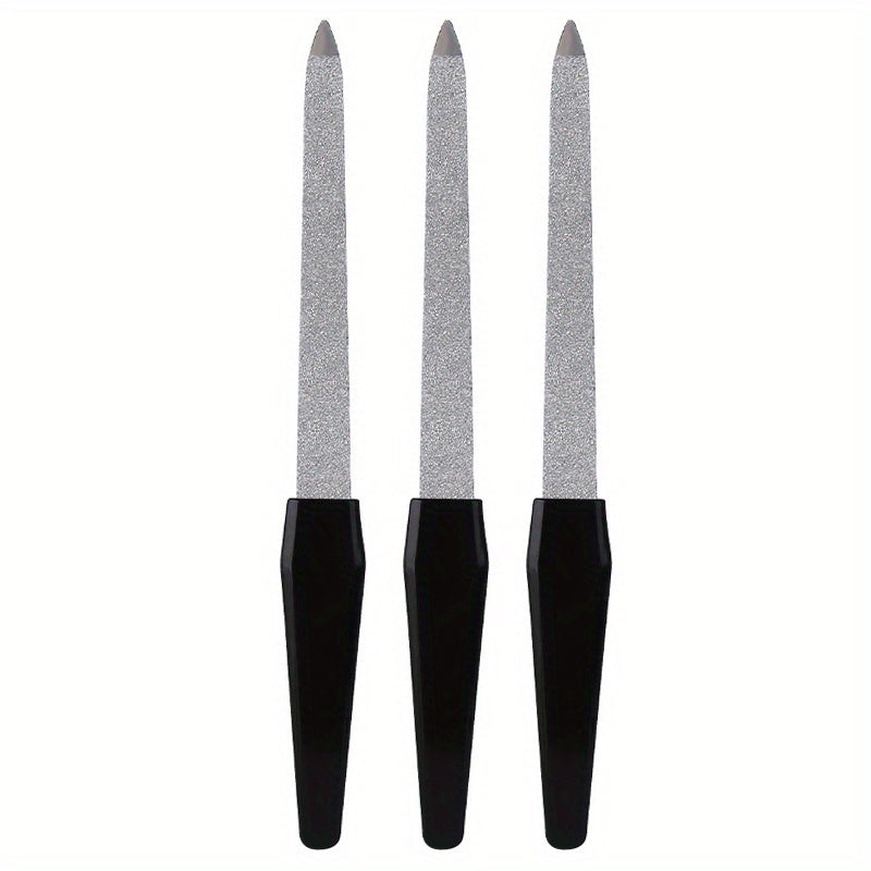 3pcs Double Sided Nail File for Smooth Nails
