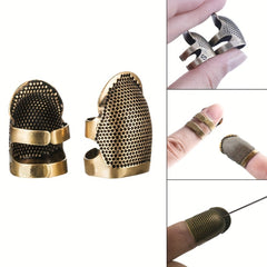 Adjustable Metal Sewing Thimble Finger Protector Shield