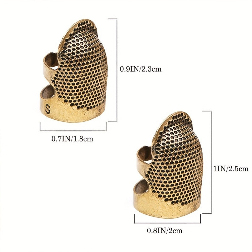 Adjustable Metal Sewing Thimble Finger Protector Shield