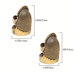 Adjustable Metal Sewing Thimble Finger Protector Shield