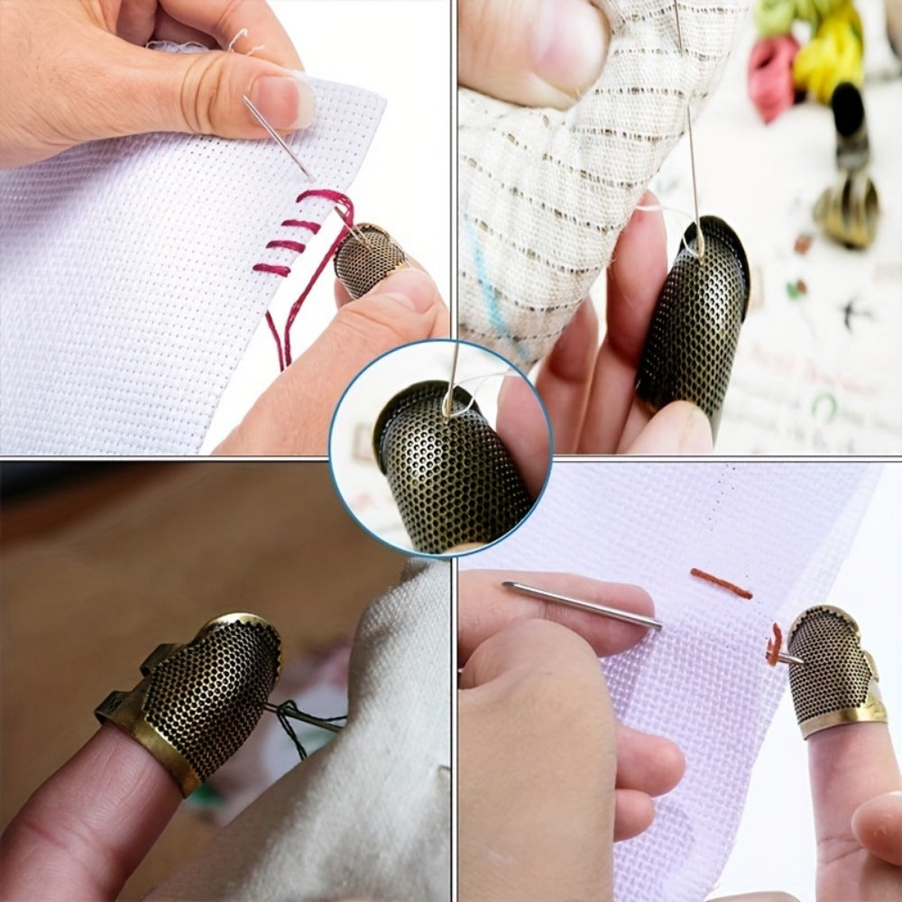 Adjustable Metal Sewing Thimble Finger Protector Shield