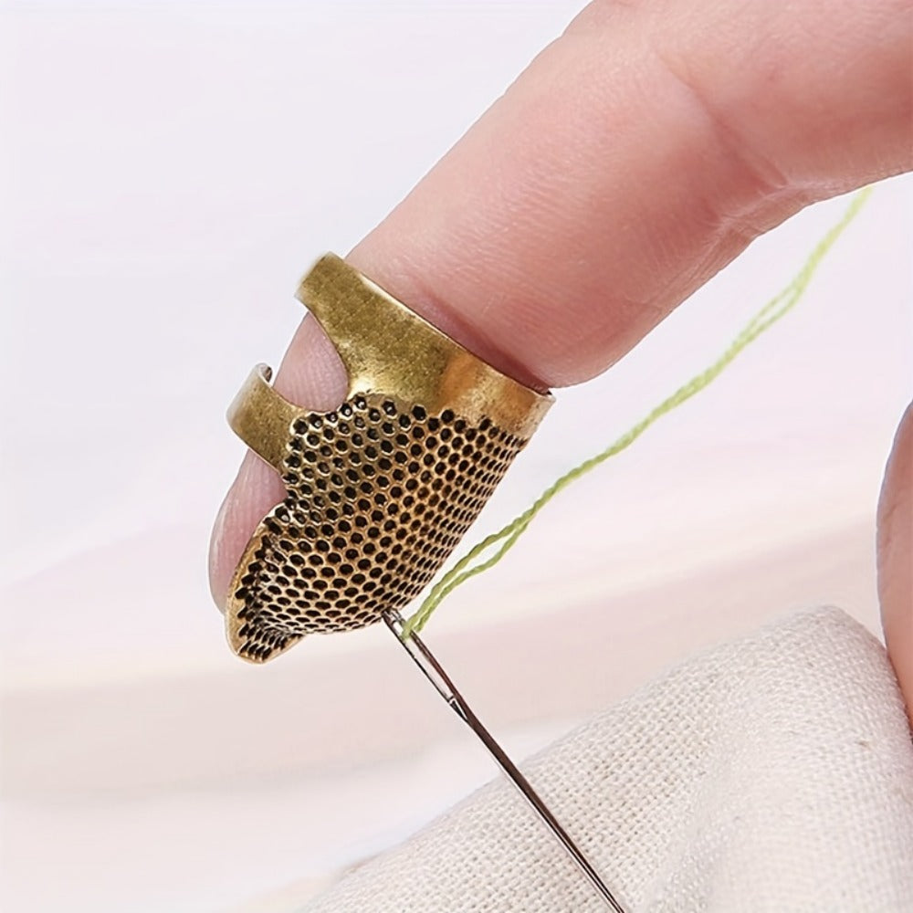 Adjustable Metal Sewing Thimble Finger Protector Shield