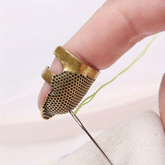 Adjustable Metal Sewing Thimble Finger Protector Shield