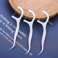 Portable Disposable Dental Floss Picks for Complete Clean