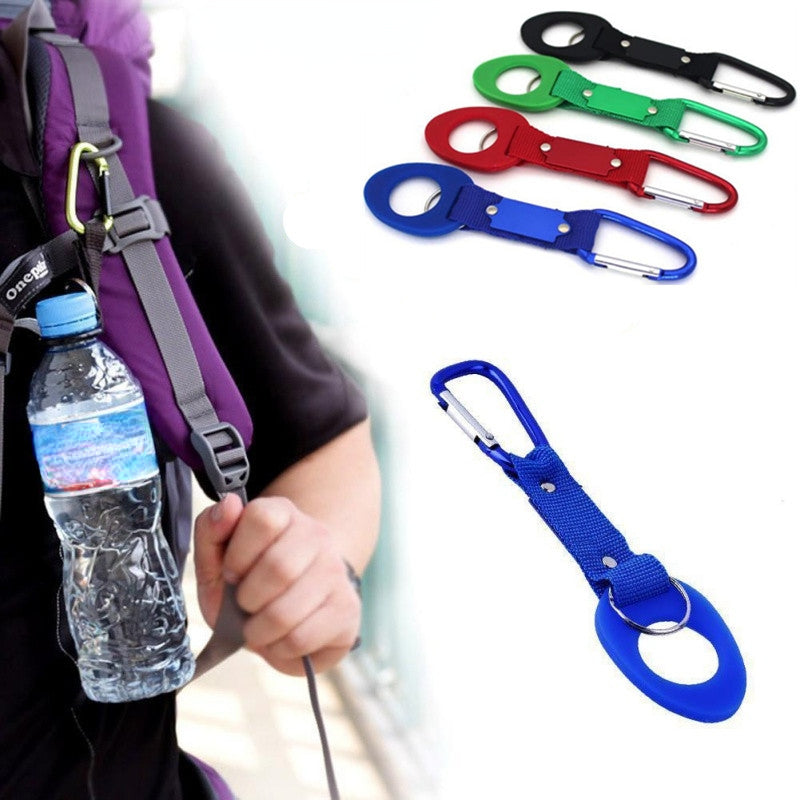 Aluminum Carabiner Water Bottle Holder for Camping
