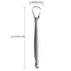 Stainless Steel Tongue Scraper - Safe & Eco Friendly Tongue Cleaning Tool