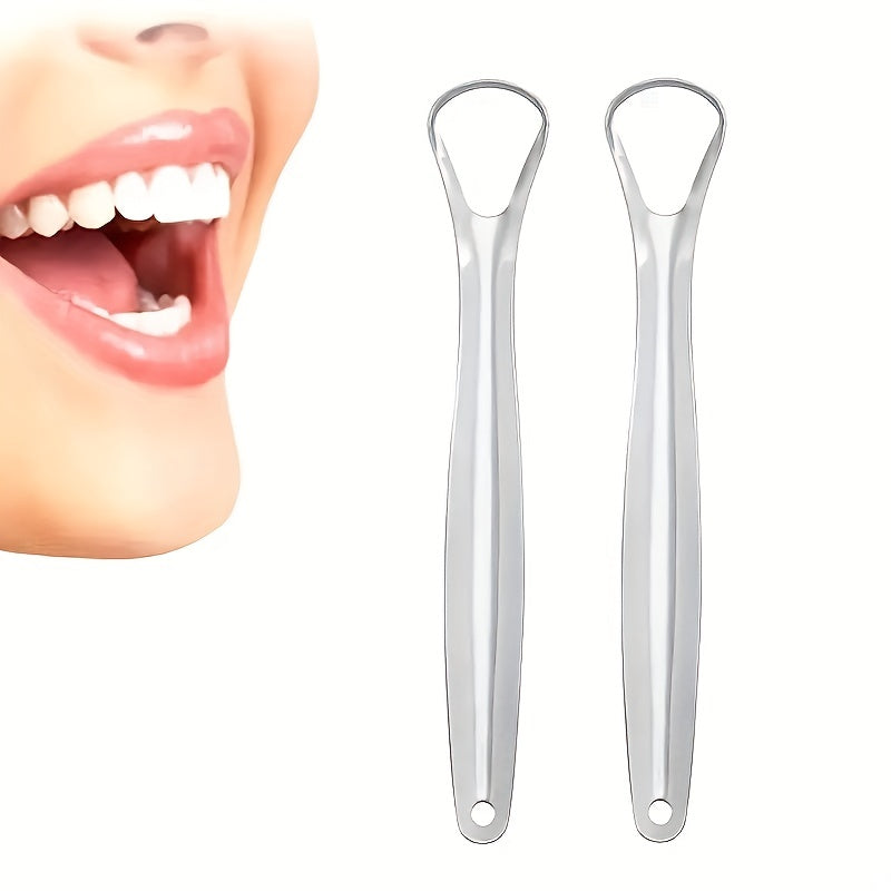 Stainless Steel Tongue Scraper - Safe & Eco Friendly Tongue Cleaning Tool