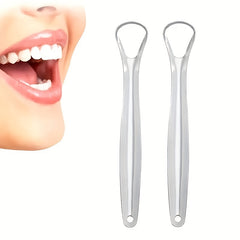 Stainless Steel Tongue Scraper - Safe & Eco Friendly Tongue Cleaning Tool