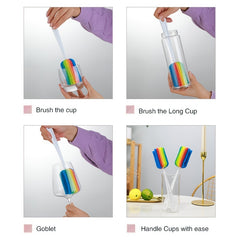 2pcs Bottle Brush Tumblers Cleaning Brushes With Handle