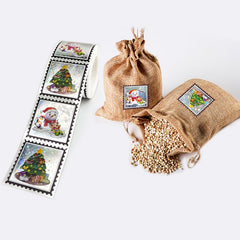 300pcs Christmas Stickers Roll - Candy Bag Decoration Gift Decorations