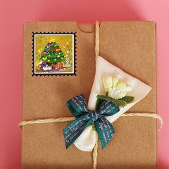300pcs Christmas Stickers Roll - Candy Bag Decoration Gift Decorations
