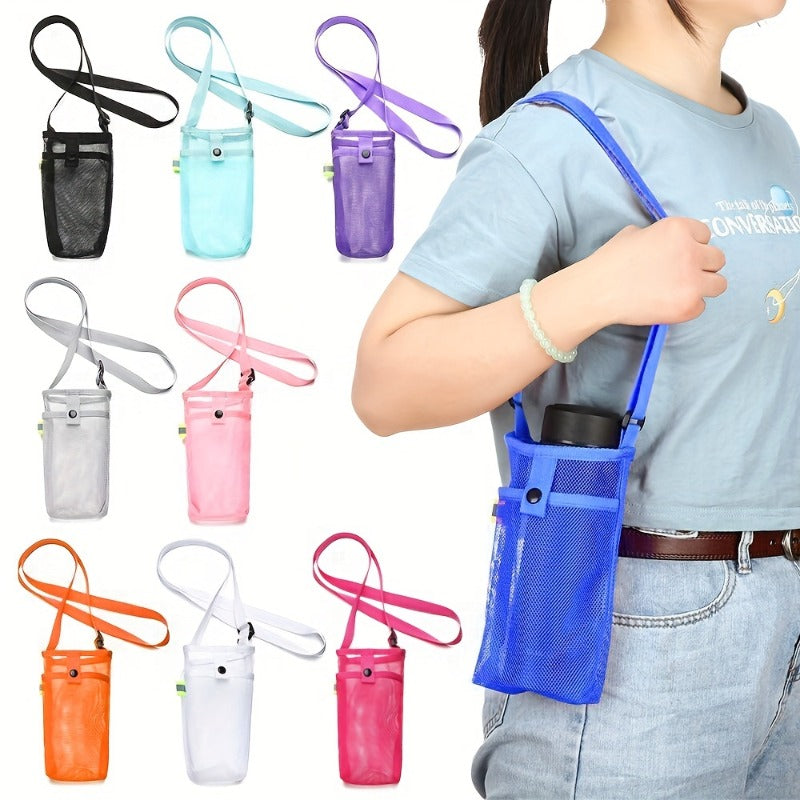 Portable Water Cup Bag with Adjustable Straps for Outdoor Sports