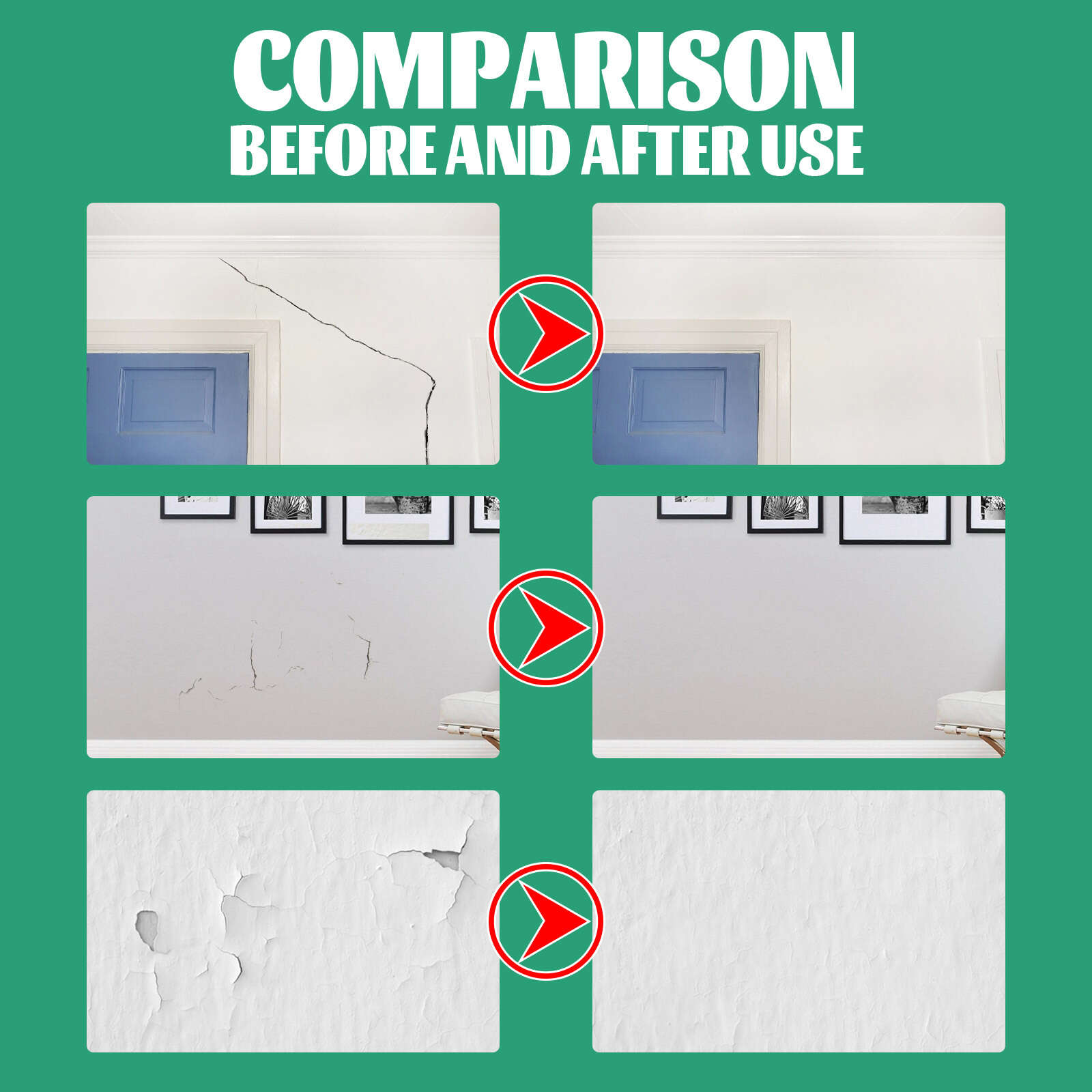 3pcs Wall Repair Putty Waterproof Fast Drying