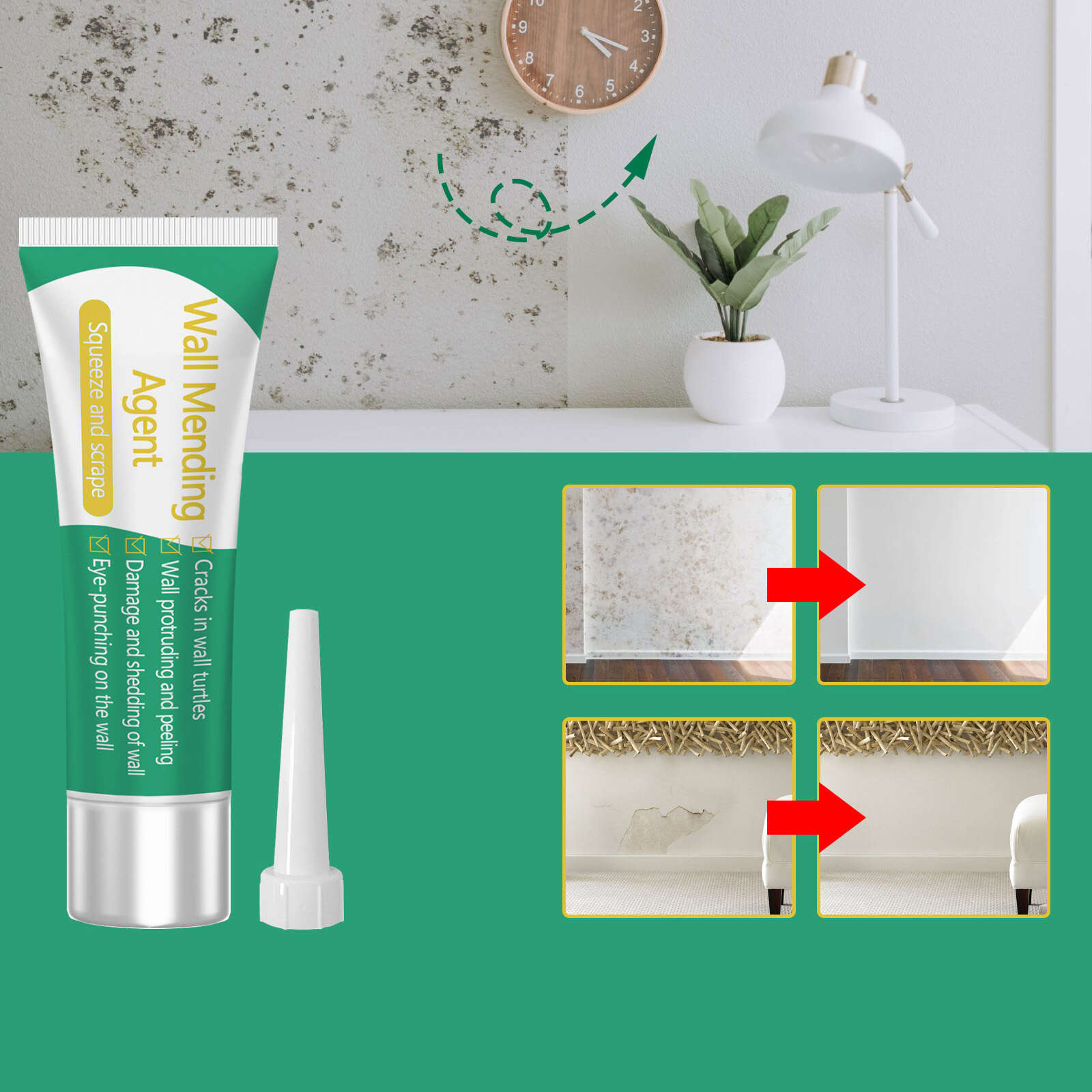 3pcs Wall Repair Putty Waterproof Fast Drying