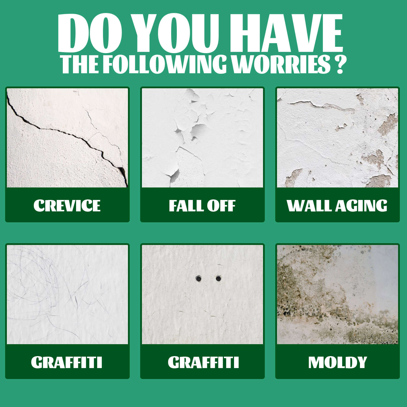 3pcs Wall Repair Putty Waterproof Fast Drying