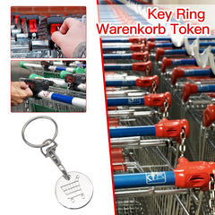 Supermarket Shopping Cart Keychain Car Wallet Key Ring Token