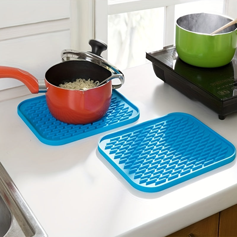 Silicone Round Non-slip Heat-resistant Mat Coaster Pot Table Mat