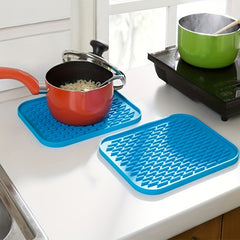 Silicone Round Non-slip Heat-resistant Mat Coaster Pot Table Mat