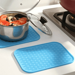Silicone Round Non-slip Heat-resistant Mat Coaster Pot Table Mat