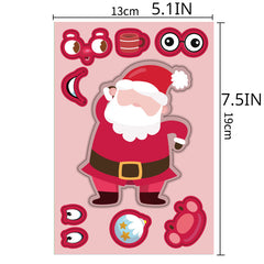 4pcs Christmas Stickers Santa Claus Stickers DIY Stickers Children's Toy