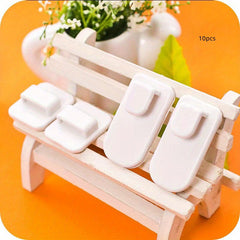 10 Pairs Multifunctional Adhesive Hooks TV Remote Control Storage