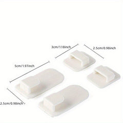 10 Pairs Multifunctional Adhesive Hooks TV Remote Control Storage