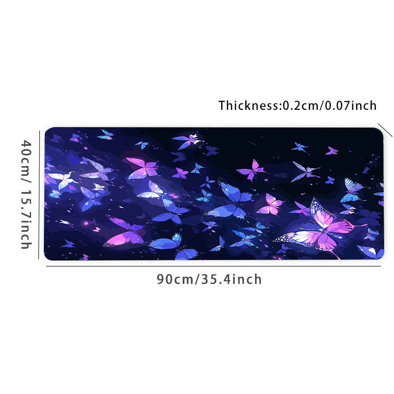 Butterfly Large Gaming Mousepad Desk Mat
