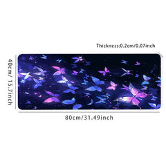 Butterfly Large Gaming Mousepad Desk Mat