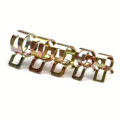 75pcs Zinc Plated Spring Hose Clamp Kit 6-22mm Metal Fastener