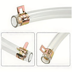 75pcs Zinc Plated Spring Hose Clamp Kit 6-22mm Metal Fastener