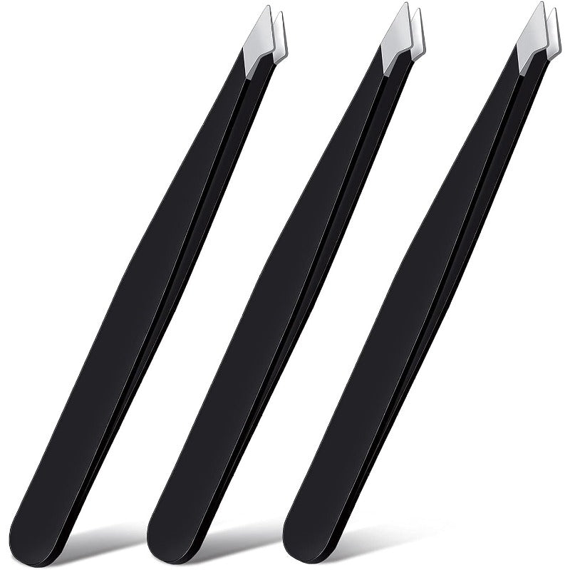 Stainless Steel Eyebrow Tweezers Face Hair Removal Clips