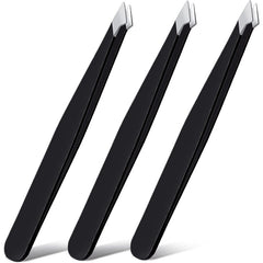 Stainless Steel Eyebrow Tweezers Face Hair Removal Clips